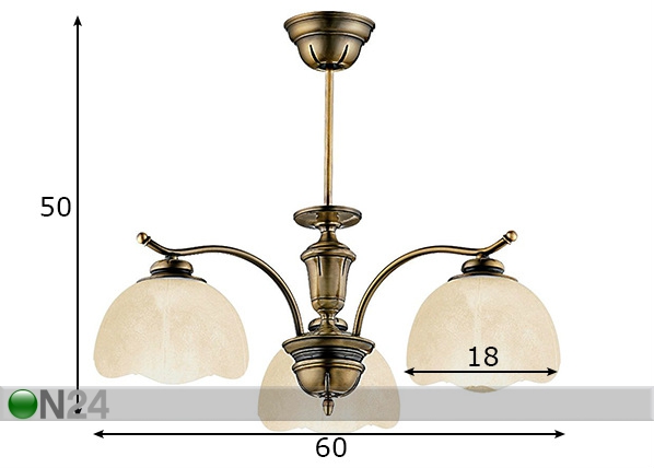 Потолочный светильник Patyna V размеры