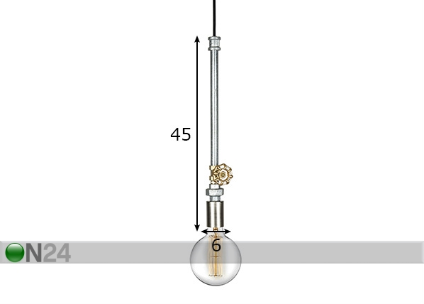 Потолочный светильник Plumber размеры