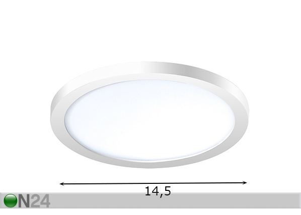Потолочный светильник Slim round 15 (4000K) размеры