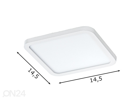Потолочный светильник Slim square 15 (3000K) размеры