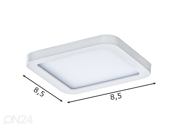 Потолочный светильник Slim square 9 (3000K) размеры