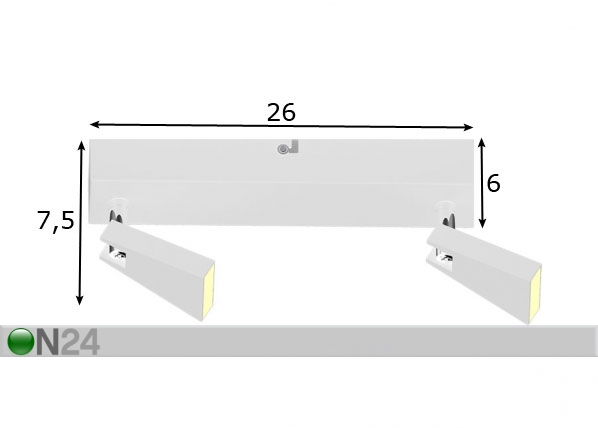 Потолочный светильник Spazio-2 LED размеры