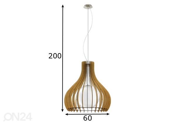 Потолочный светильник Tindori Ø 60 см размеры