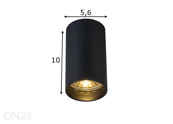 Потолочный светильник Tuba SL1 размеры