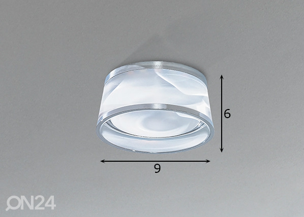 Потолочный светильник Una (3000K) Ø9 cm размеры