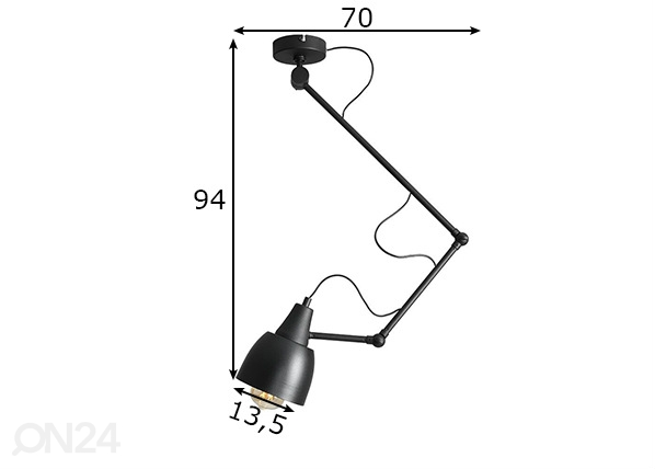 Потолочный светильник/бра Arrow размеры