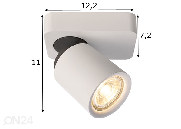 Потолочный светильник с регулировкой направления Librae Linear I размеры