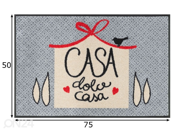 Придверный коврик Dolce Casa 50x75 см размеры