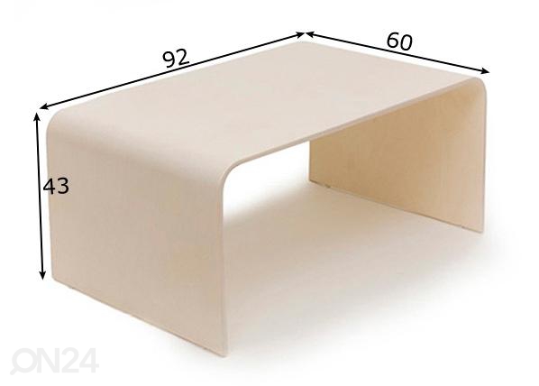 Придиванный столик Bend2 размеры