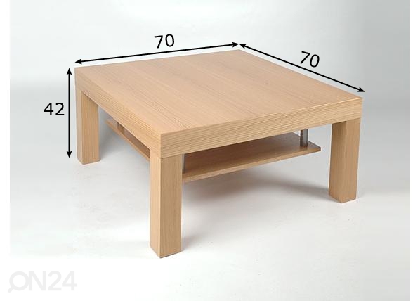 Придиванный столик Ruut 70x70 см размеры