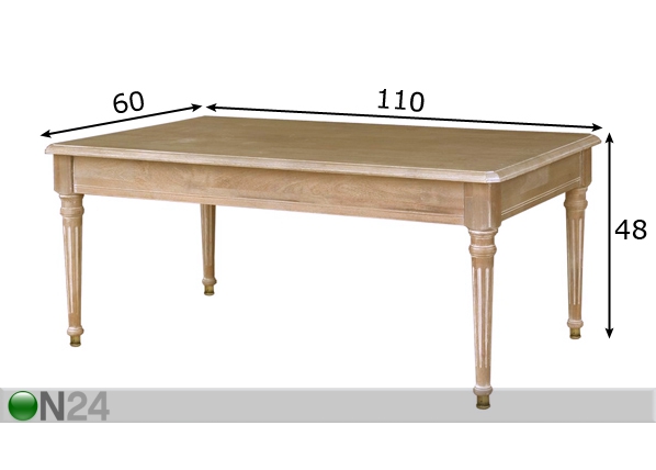 Придиванный столик Sevilla размеры