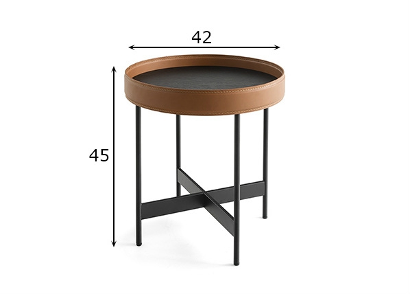 Приставной / сервировочный столик Arena Ø42 cm размеры