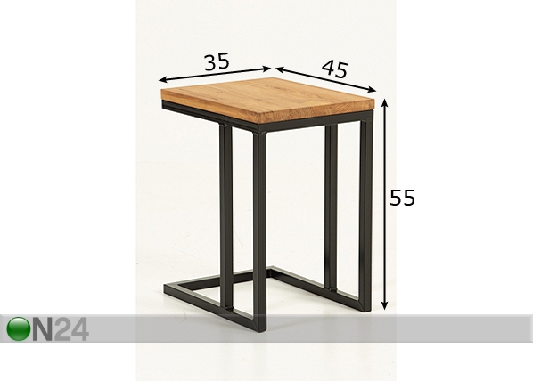 Приставной столик 35x45 cm размеры