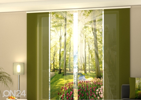 Просвечивающая панельная штора Park Tulip 240x240 см