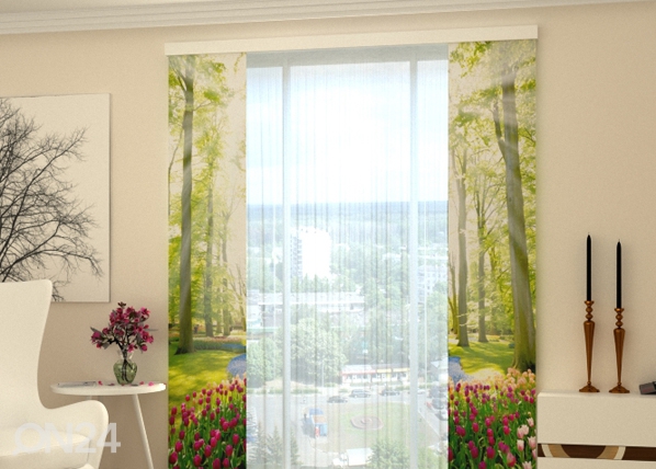 Просвечивающая панельная штора Park Tulip 80x240 cm