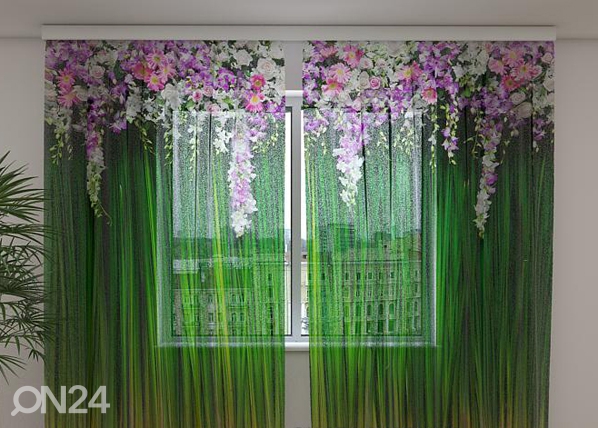 Просвечивающая штора Flower Lambrequins 240x220 см