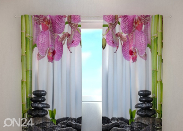 Просвечивающая штора Orchids and bamboo 220x240 cm