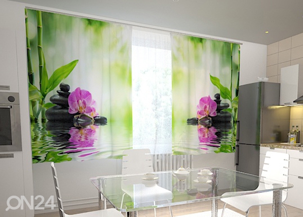 Просвечивающая штора Orchids and sun in the kitchen 200x120 см
