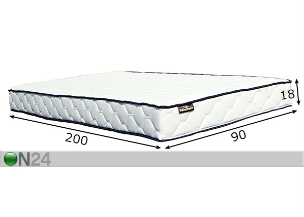 Пружинный матрас Prime Standard Pocket 90x200 cm размеры
