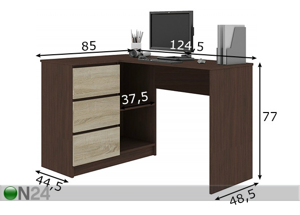 Рабочий стол размеры