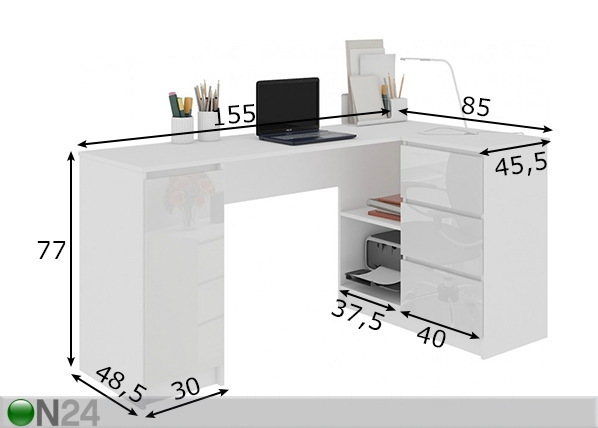 Рабочий стол размеры