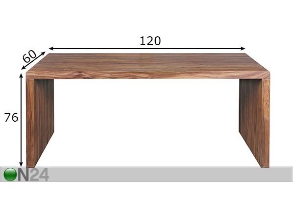 Рабочий стол Boha 120x60 cm размеры