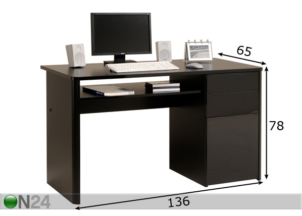 Рабочий стол Curve размеры