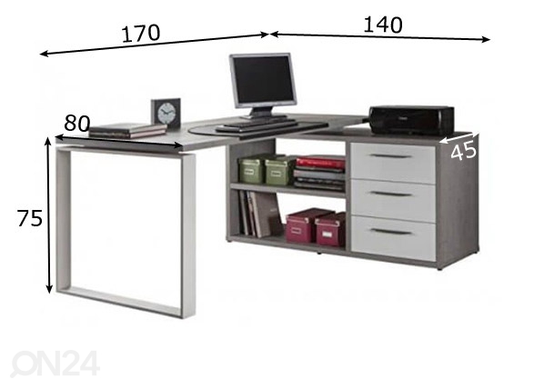 Рабочий стол Disegno размеры