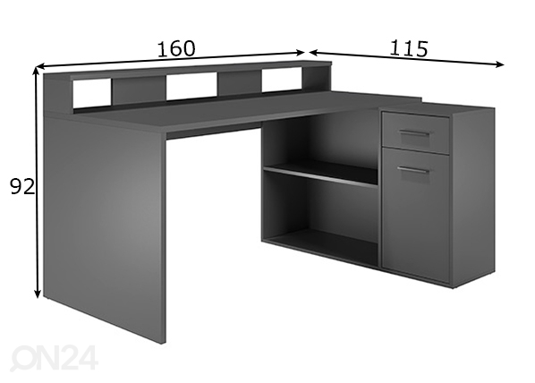 Рабочий стол Gamer размеры