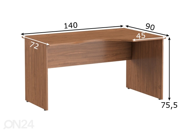 Рабочий стол Imago 140 cm размеры