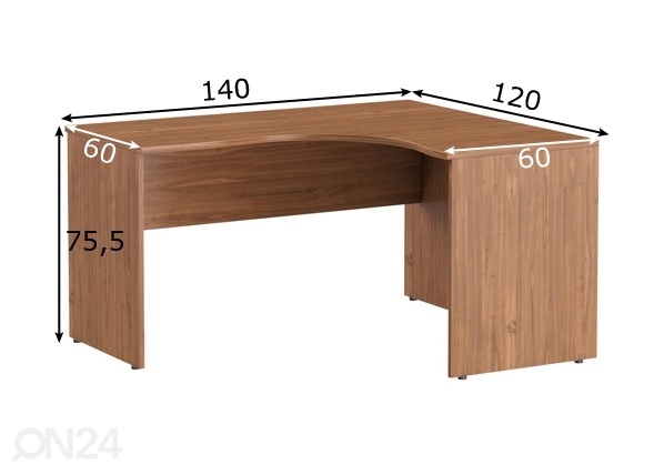 Рабочий стол Imago 140 cm размеры