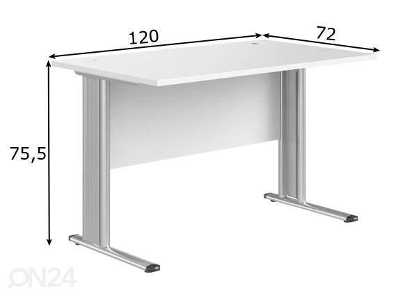 Рабочий стол Imago-M 120 cm размеры