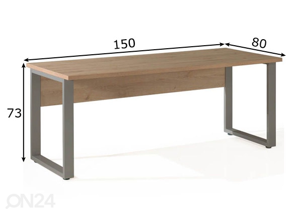 Рабочий стол Largo 150 cm размеры