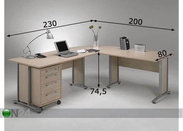 Рабочий стол Prima размеры