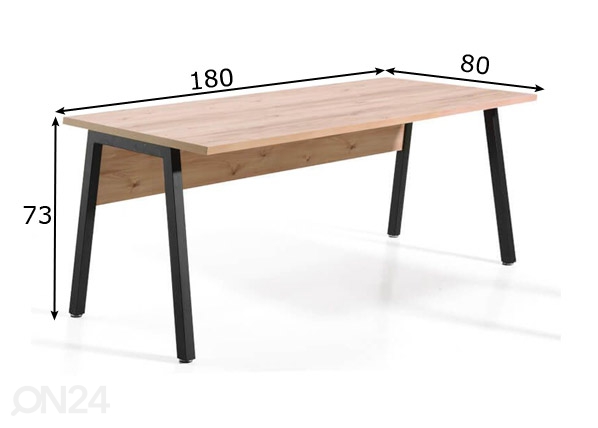 Рабочий стол Pronto 180 cm размеры