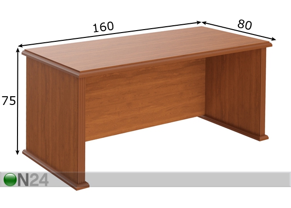 Рабочий стол Raut 160 cm размеры