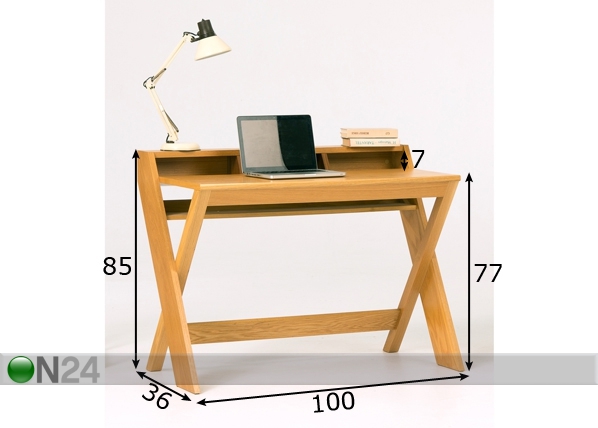 Рабочий стол Ravenscroft Desk Compact Oak размеры