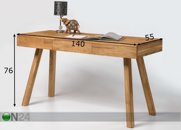 Рабочий стол из массива дуба Modern1 размеры
