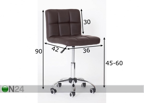 Рабочий стул размеры