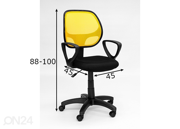 Рабочий стул Alto размеры