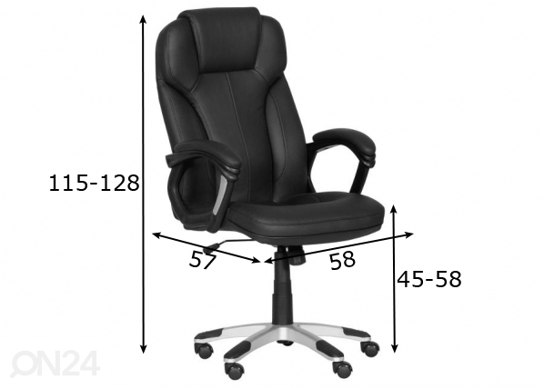 Рабочий стул Carmen 6514 размеры