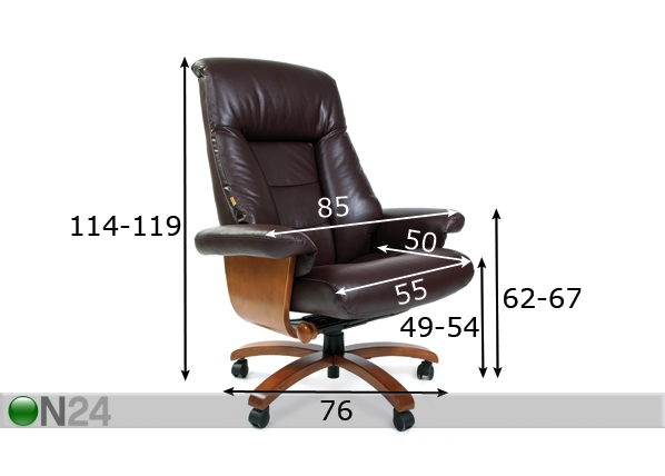 Рабочий стул Chairman 400 размеры