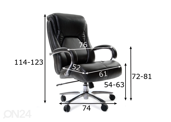 Рабочий стул Chairman 402, max 250 кг размеры