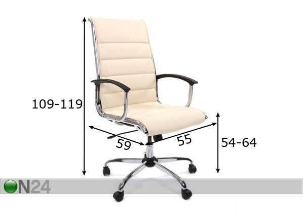 Рабочий стул Chairman 760 размеры