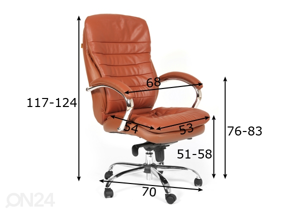 Рабочий стул Chairman 795 размеры