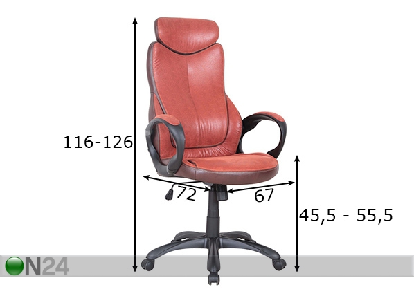 Рабочий стул Enzo размеры