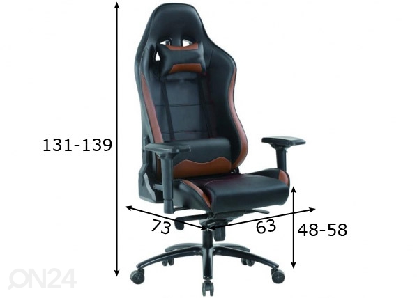 Рабочий стул Expert размеры
