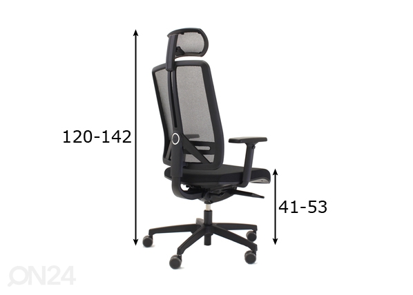 Рабочий стул Flexi размеры