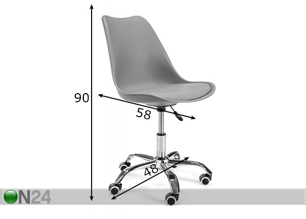 Рабочий стул Gray размеры