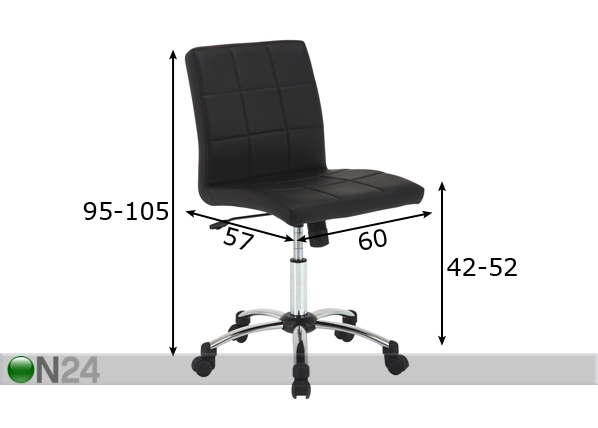 Рабочий стул Hot размеры